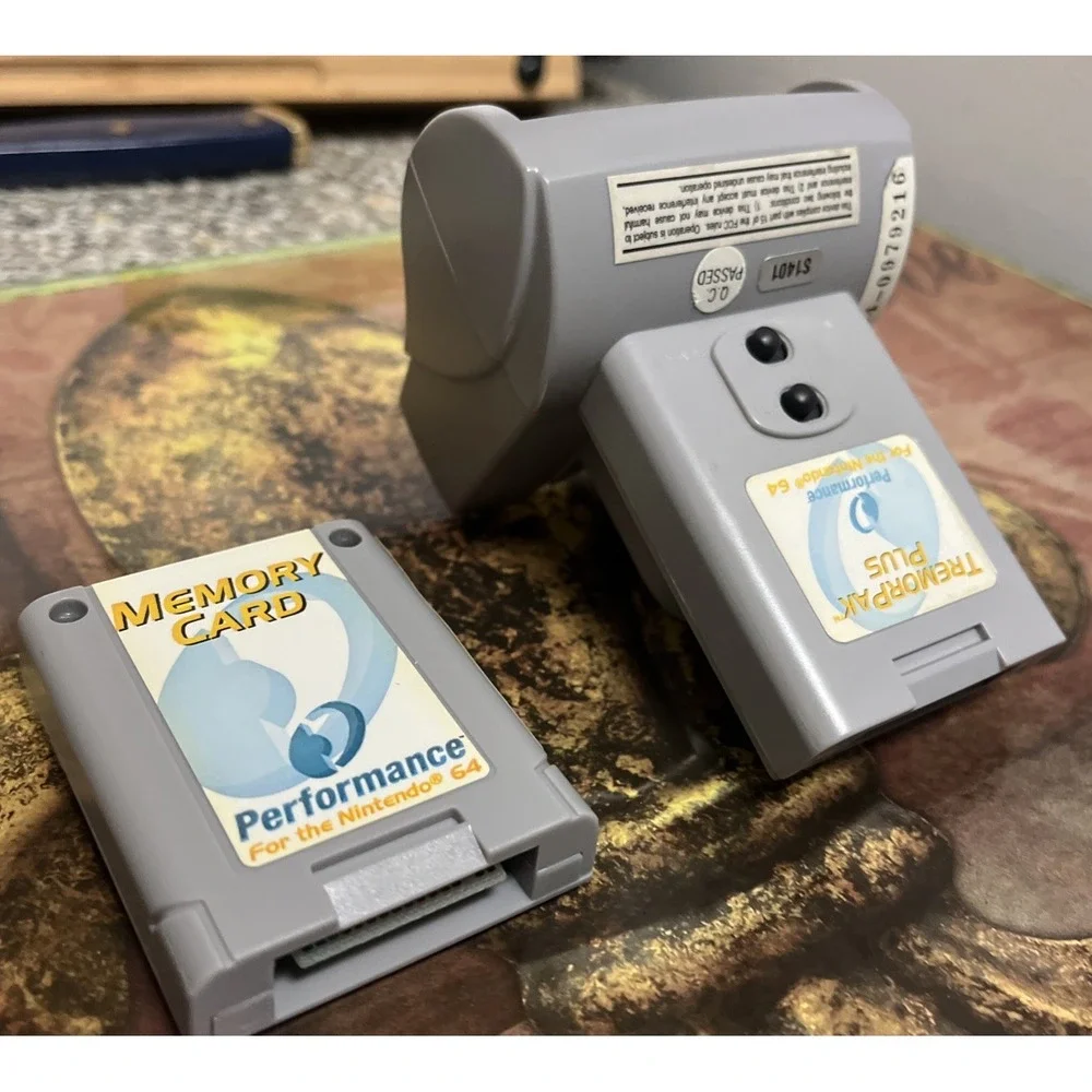 Nintendo 64 TremorPak Plus With Memory Card Performance (Missing Back)